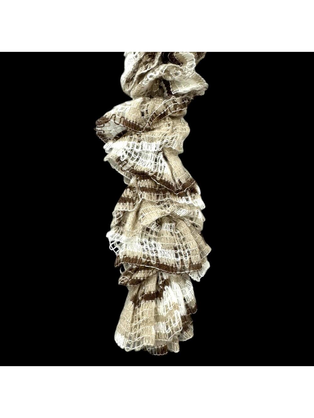 Earthy‎ Ruffle Boa Spaghetti Scarf - Picture 3 of 4